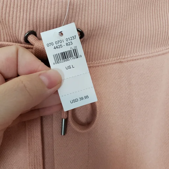 Aerie Distressed City Jogger Sweatpants Blush Pink Womens Large - Picture 2 of 7